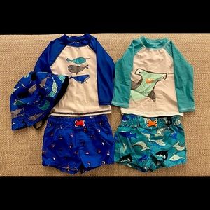 Cat and Jack Baby Boy Swimwear Bundle
